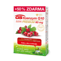 GS Koenzym Q10 60 mg Premium, 30+15 kapslí