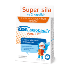 GS Laktobacily FORTE 21, 30+10 kapslí