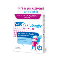 GS Laktobacily Antibio 40, 10 kapslí