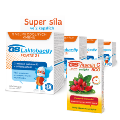 GS Laktobacily Forte21, 4 × 80 kapslí