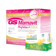 GS Mamavit Prefolin+DHA, 30 tablet + 30 kapslí