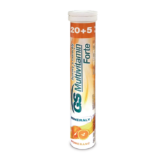 GS Multivitamin s minerály Šumivý Forte Pomeranč, 20+5 tablet