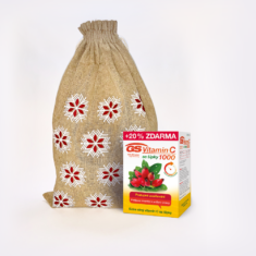 GS Vitamin C 1000 se šípky, 120 tablet - vánoční balení