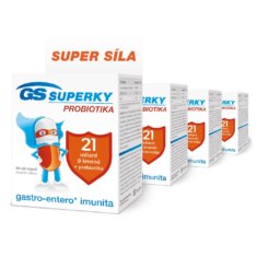 GS Superky Probiotika, 4 × 80 kapslí
