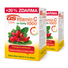 GS Vitamin C 1000 se šípky 2 × 120 tablet