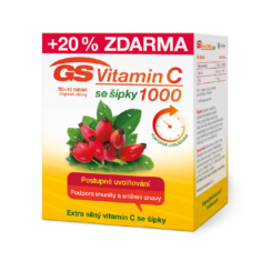 GS Vitamin C 1000 se šípky, 50+10 tablet